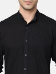 cottonlenin-black1-shirt-f1