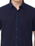 cottonlenin-navy blue1-shirt-h1